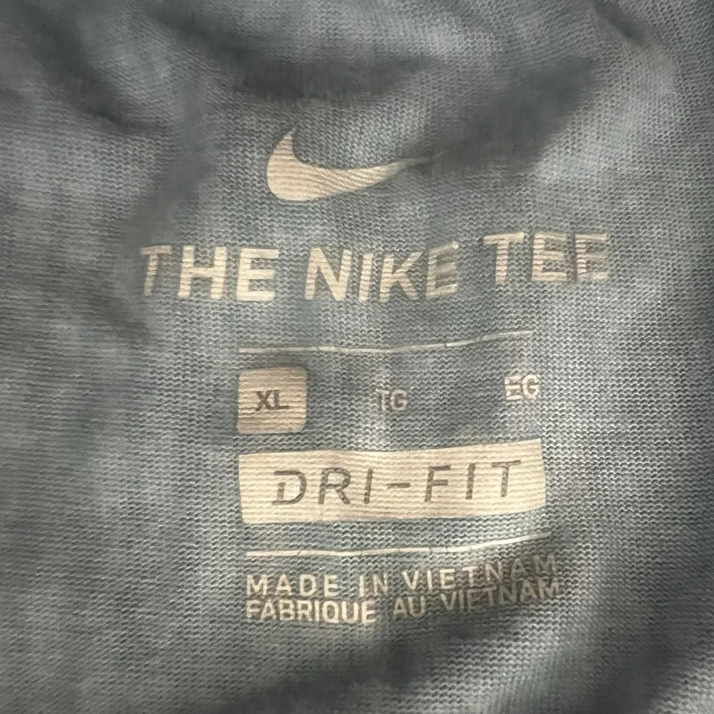 Nike The Nike‎ Tee Dri-FIT Men's XL Blue Pattern Athletic Shirt